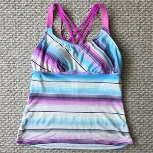 Gerry Women's Striped Tankini Top